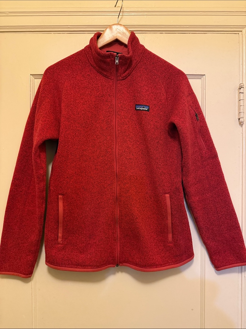 Patagonia Women's Better Sweater Full Zip Up Fleece Red/Orange